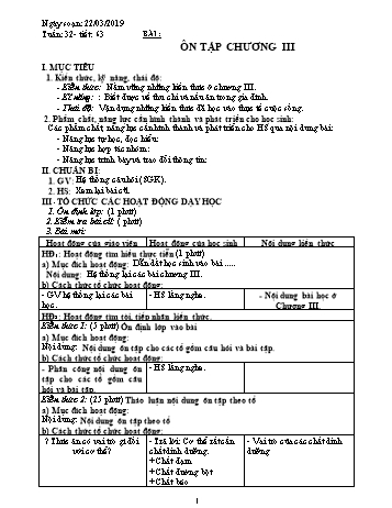 Giáo án Công nghệ Lớp 6 - Tuần 32 - Năm học 2018-2019 - Trường THCS Ngô Quang Nhã