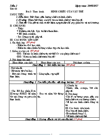 Giáo án Công nghệ Lớp 8 - Tuần 2 - Năm học 2017-2018 - Trường THCS Ngô Quang Nhã