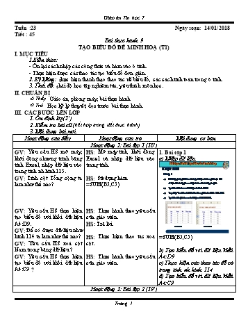 Giáo án Tin học Lớp 7 - Tuần 23 - Năm học 2017-2018 - Trường THCS Ngô Quang Nhã