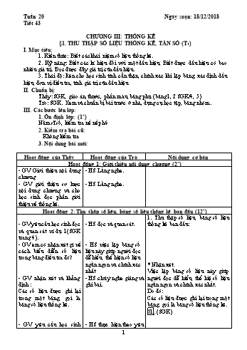 Giáo án Đại số Lớp 7 - Tuần 20 - Năm học 2018-2019 - Trường THCS Ngô Quang Nhã