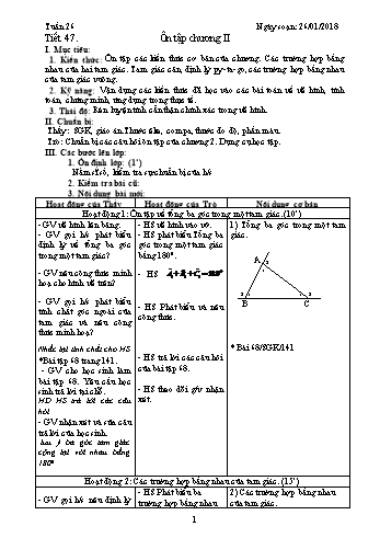 Giáo án Hình học Lớp 7 - Tuần 26 - Năm học 2017-2018 - Trường THCS Ngô Quang Nhã