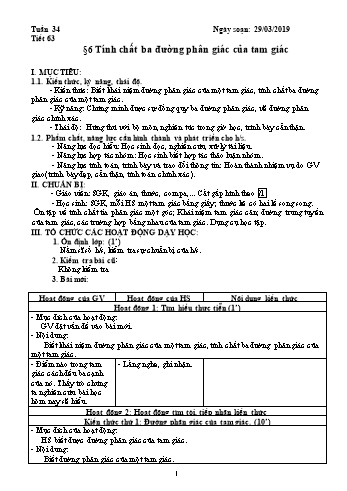 Giáo án Hình học Lớp 7 - Tuần 34 - Năm học 2018-2019 - Trường THCS Ngô Quang Nhã