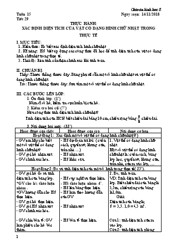 Giáo án Hình học Lớp 8 - Tuần 15 - Năm học 2018-2019 - Trường THCS Ngô Quang Nhã