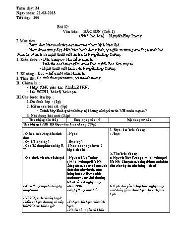Giáo án Ngữ văn 9 - Tuần 34 - Năm học 2017-2018 - Trường THCS Ngô Quang Nhã