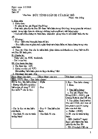 Giáo án Ngữ văn Khối 7 - Tuần 25 - Năm học 2017-2018 - Trường THCS Ngô Quang Nhã
