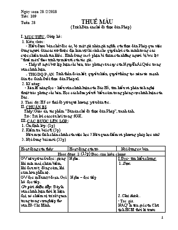 Giáo án Ngữ văn Khối 8 - Tuần 28 - Năm học 2017-2018 - Trường THCS Ngô Quang Nhã