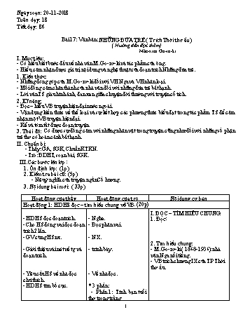 Giáo án Ngữ văn Lớp 9 - Tuần 18 - Năm học 2018-2019 - Trường THCS Ngô Quang Nhã