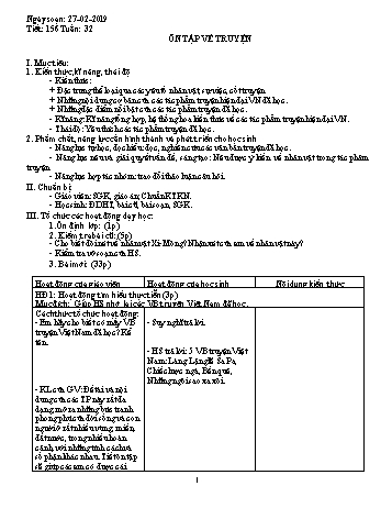 Giáo án Ngữ văn Lớp 9 - Tuần 32 - Năm học 2018-2019 - Trường THCS Ngô Quang Nhã
