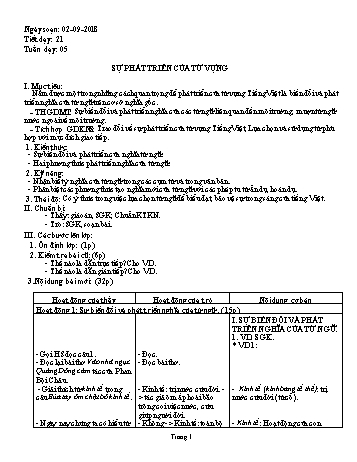 Giáo án Ngữ văn Lớp 9 - Tuần 5 - Năm học 2018-2019 - Trường THCS Ngô Quang Nhã