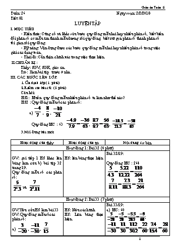 Giáo án Toán Lớp 6 - Tuần 26 - Năm học 2017-2018 - Trường THCS Ngô Quang Nhã